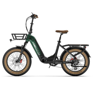 【Pas disponible】 Fat Bike Électrique LANKELEISI GOLF-X 1000W Pliant à Cadre Bas - RIDETRIC
