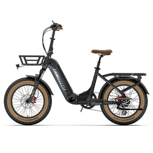 【Pas disponible】 Fat Bike Électrique LANKELEISI GOLF-X 1000W Pliant à Cadre Bas - RIDETRIC