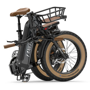 【Pas disponible】 Fat Bike Électrique LANKELEISI GOLF-X 1000W Pliant à Cadre Bas - RIDETRIC