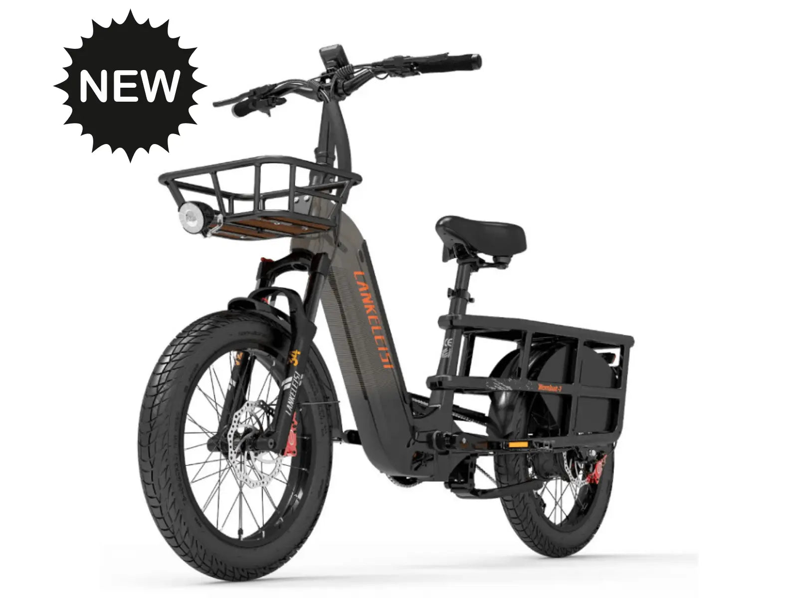 LANKELEISI Wombat-1 : Vélo Cargo Électrique 1000W avec Capteur de Couple - RIDETRIC