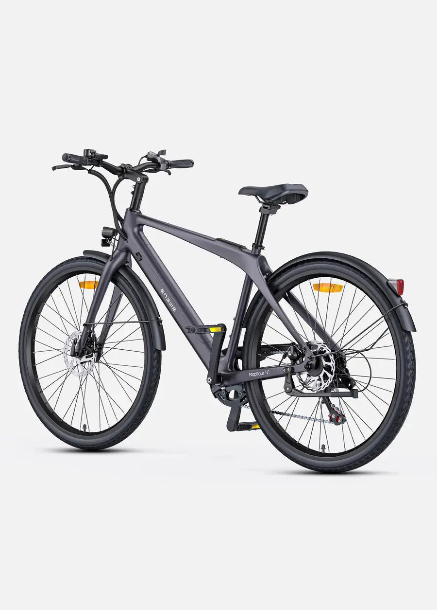 ENGWE MAPFOUR N1 Air : Vélo Électrique urbain ultra-léger en fibre de carbone de 250W et longue portée de 100 km - RIDETRIC