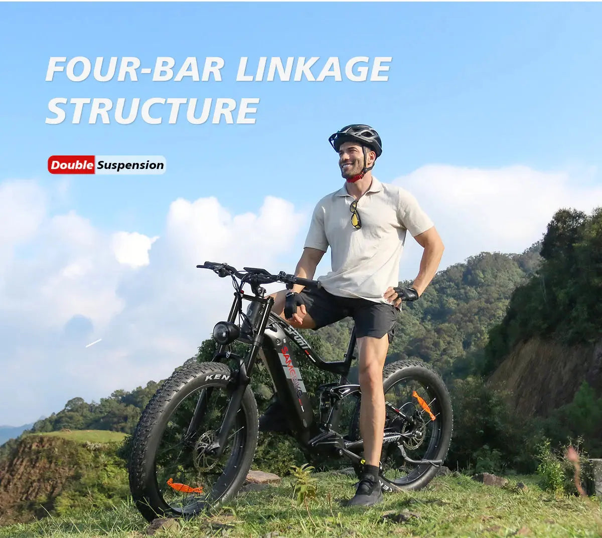 Fat Bike Électrique SAMEBIKE RSA08-II | 1000W |  Vélo Tout-terrain Ultime (Version améliorée) - RIDETRIC