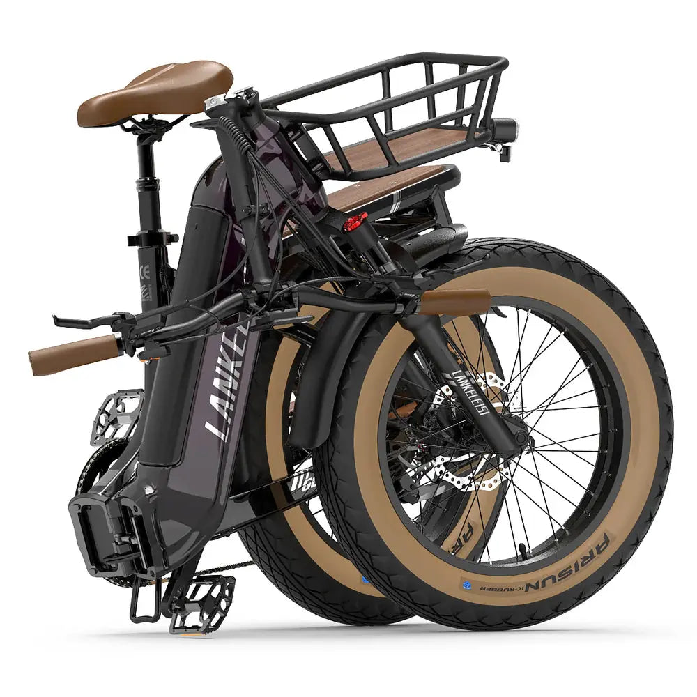【Pas disponible】 Fat Bike Électrique LANKELEISI GOLF-X 1000W Pliant à Cadre Bas - RIDETRIC